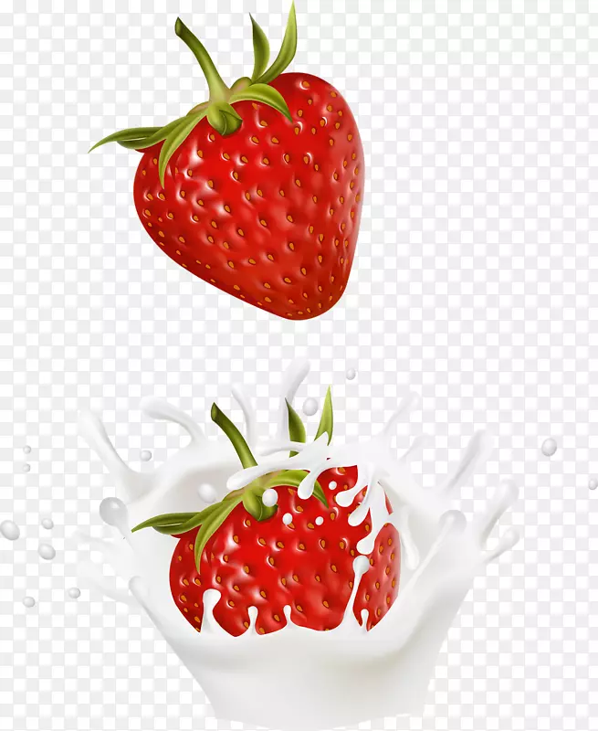 奶昔乳奶油草莓-草莓奶