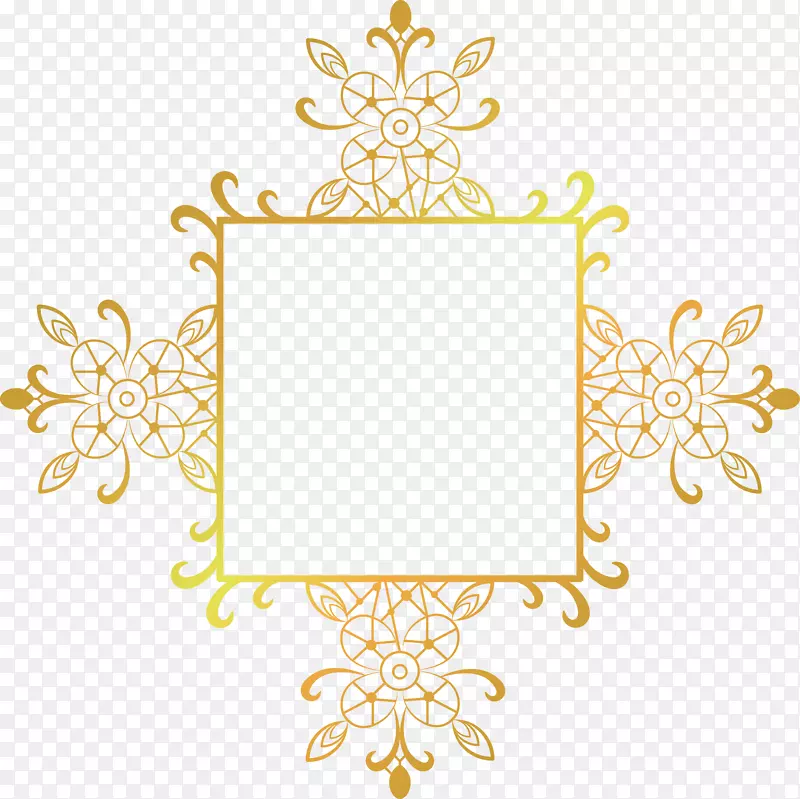 母题-漆金框装饰图案
