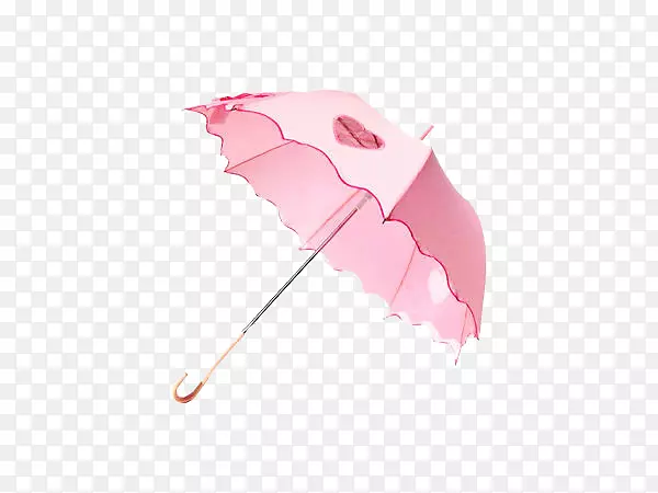 伞阳伞-无图标粉红色阳伞创意拉力