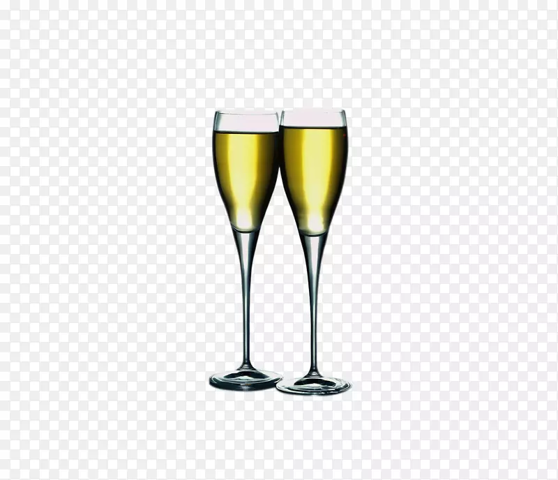 香槟，啤酒，葡萄酒，酒杯，鸡尾酒-金色香槟