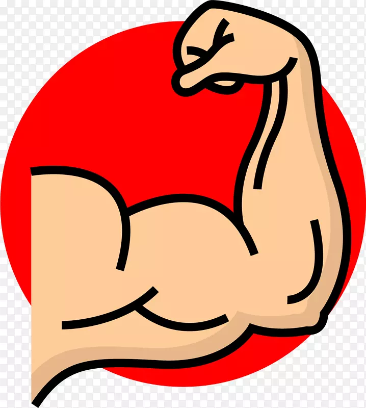 肌肉符号手臂二头肌-健身教练图标