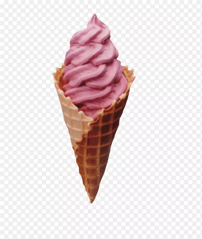 冰淇淋锥形雪糕蛋糕-草莓冰淇淋锥