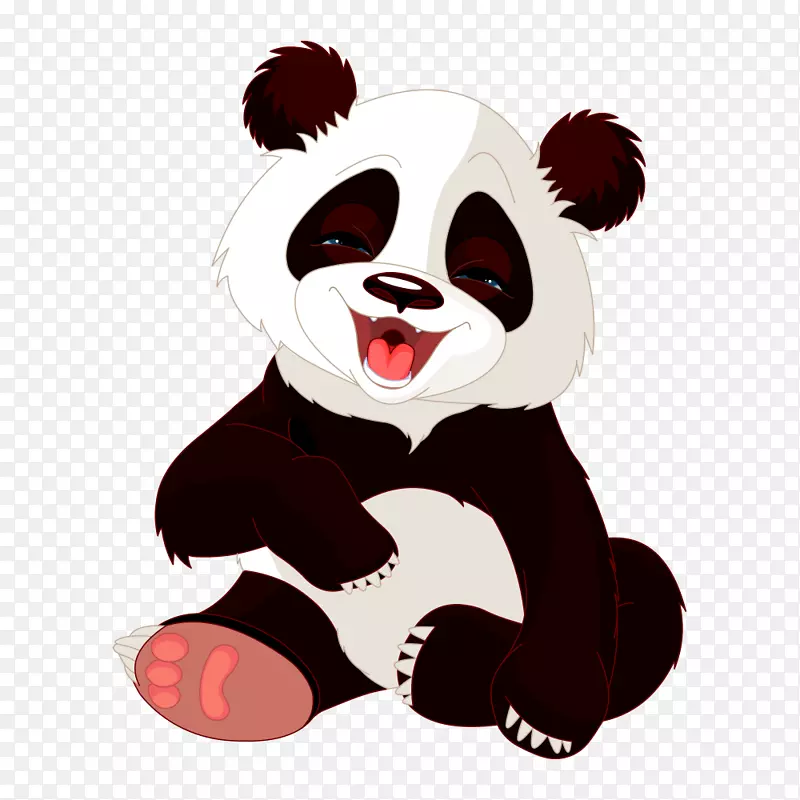 大熊猫熊可爱剪贴画卡通熊猫