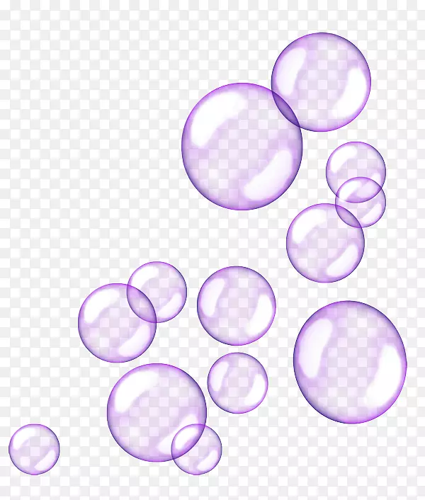 剪贴画-紫色泡泡