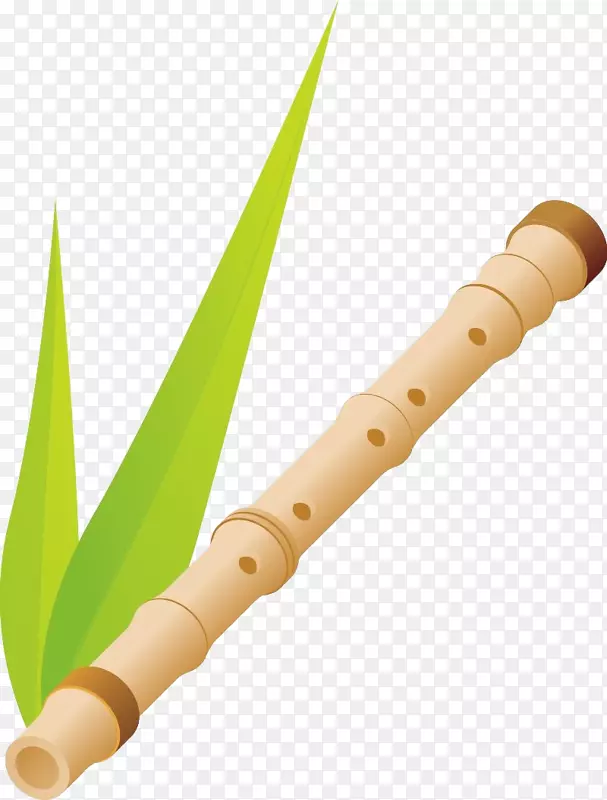 克里希纳·班苏里笛子长笛和树叶