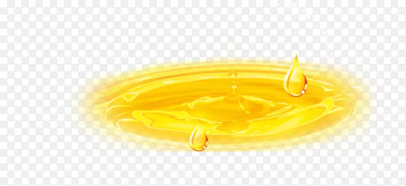 黄色食物字体-漂亮的油滴