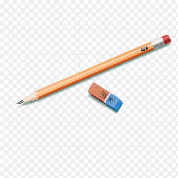 铅笔橡皮擦天然橡胶铅笔和橡皮擦