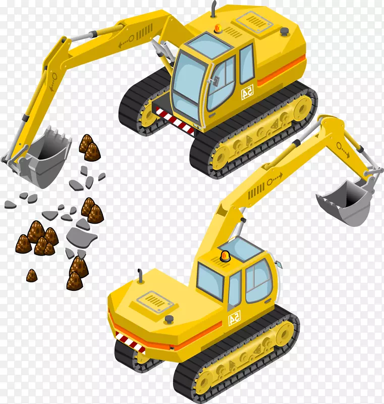 建筑工程挖掘机.创造性工程机械挖掘机
