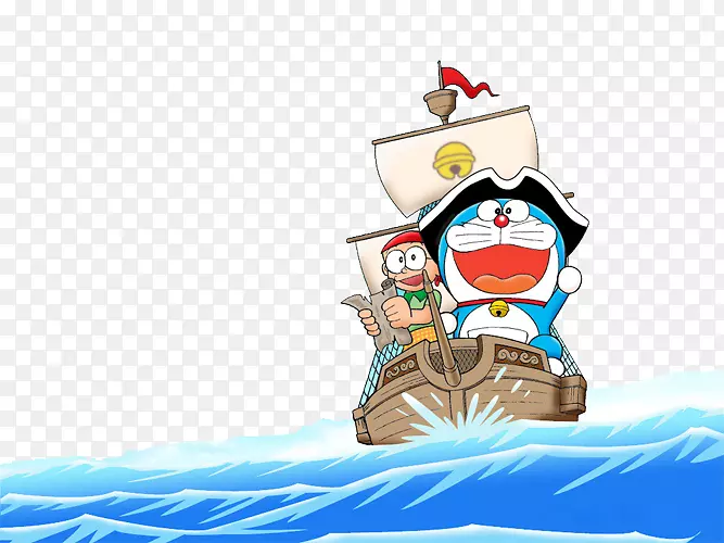 大田多啦梦动画壁纸-卡通海盗船