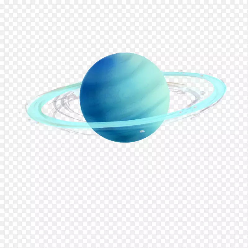 卡通下载-蓝色星系行星