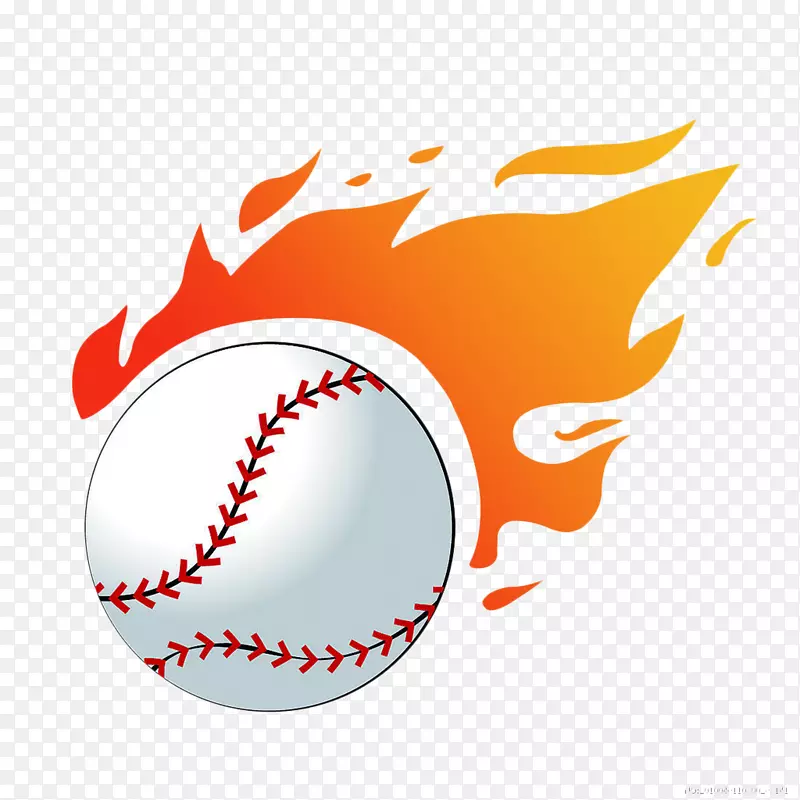 棒球火焰垒球剪辑艺术排球火焰运动器材