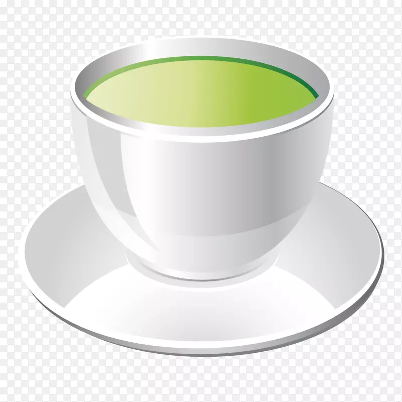 绿茶抹茶咖啡杯绿茶