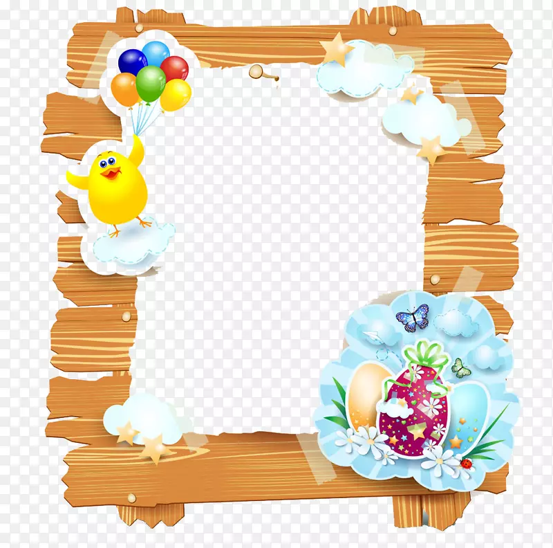 复活节彩蛋插图-用复活节图案装饰的可爱彩蛋
