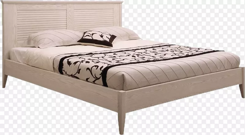 卧室家具舒适-白色大床