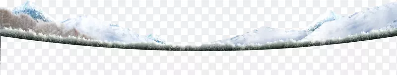 角牌字体-冰山冬季雪景