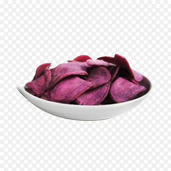 薯片甘薯小吃脆薯片紫色