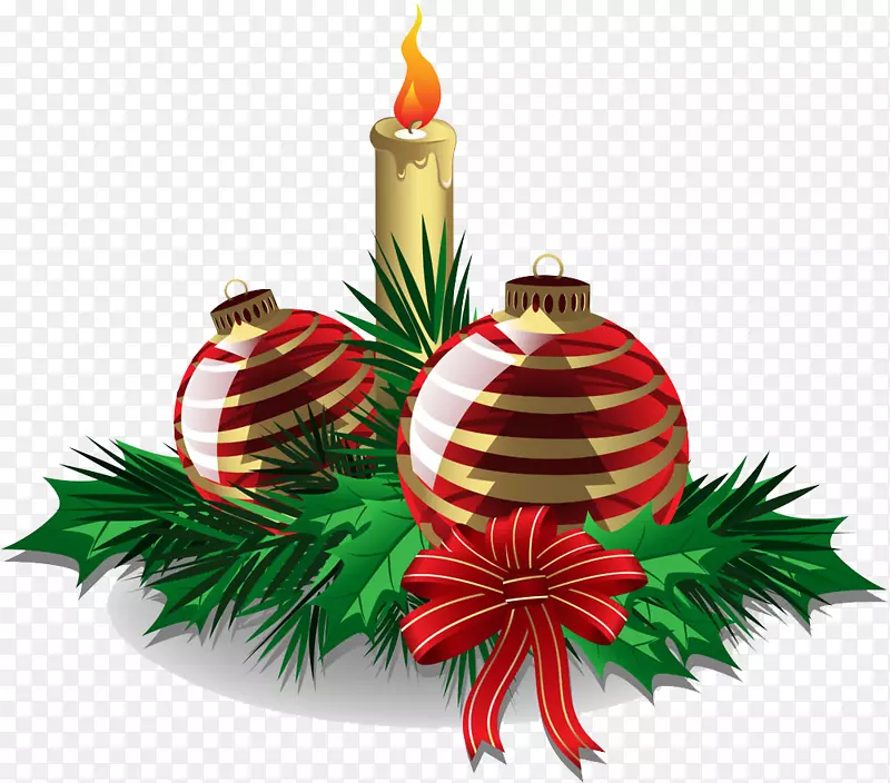 圣诞点缀蜡烛圣诞树-圣诞蜡烛球