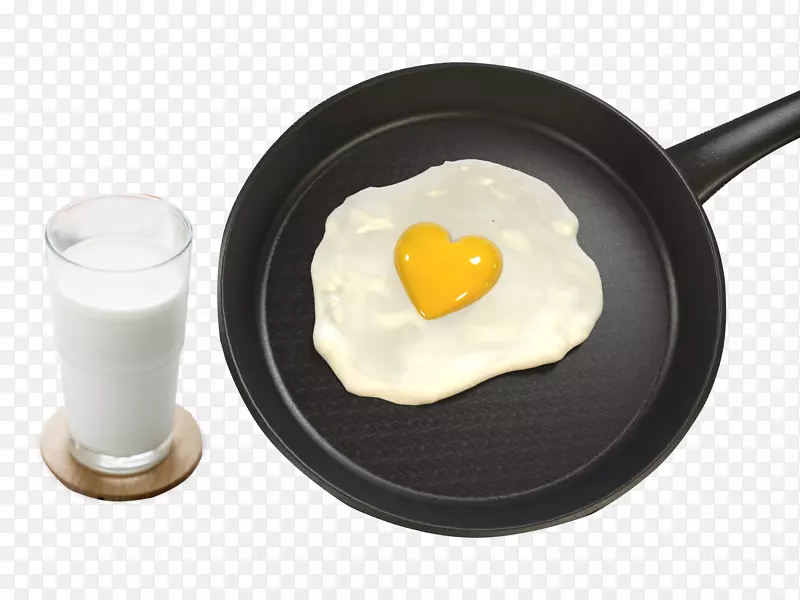 煎蛋早餐牛奶心爱早餐