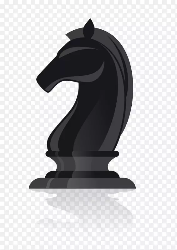 国际象棋骑士-免费剪贴画-手绘欧洲象棋