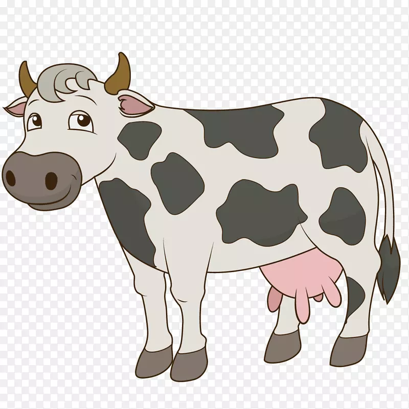 把牛群画的点点滴滴-卡通牛