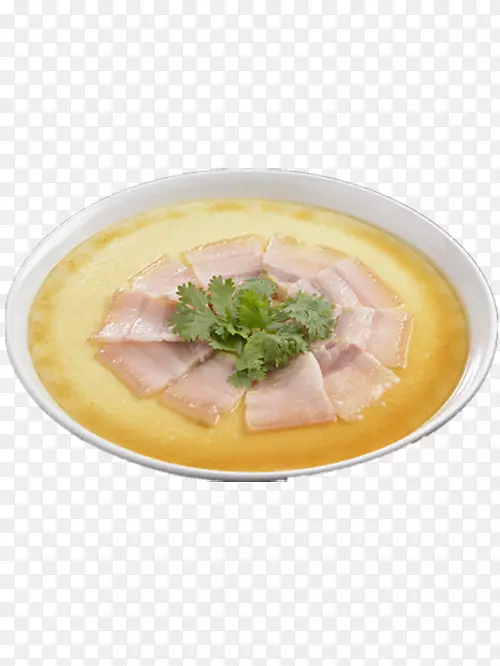 蒸鸡蛋肉汤素菜-培根蛋图片
