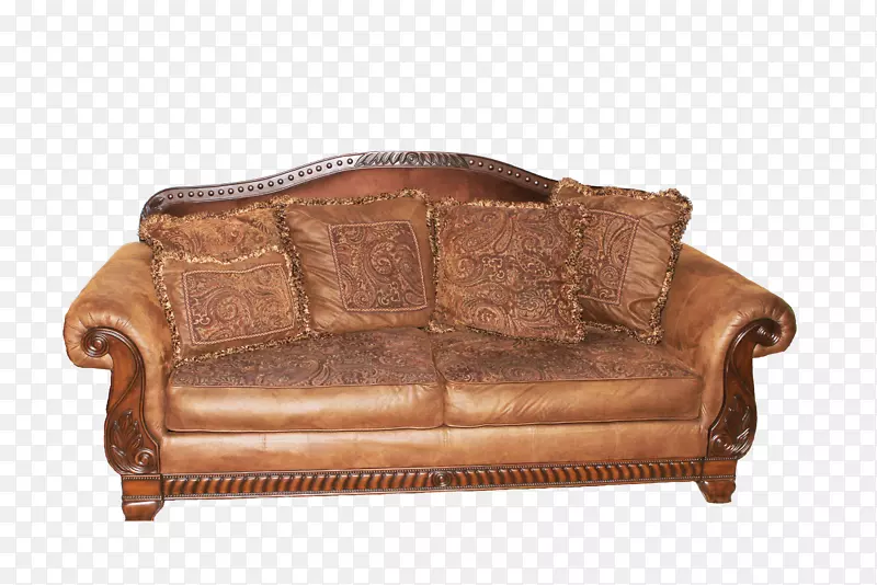 家具长椅夹艺术棕色沙发