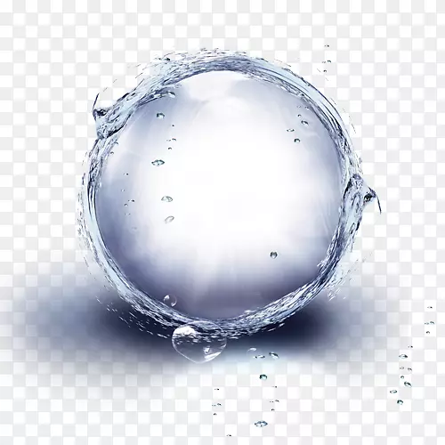 水球蓝透明半透明水球
