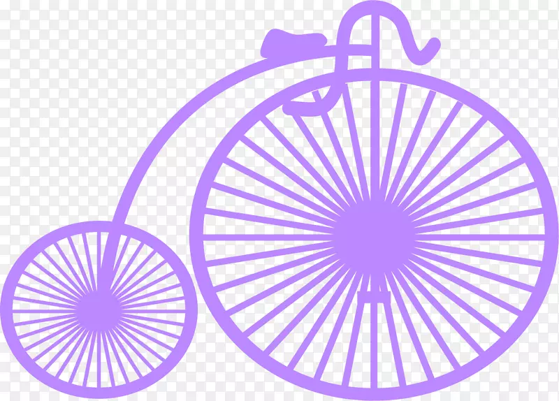 婚礼邀请函自行车剪贴画创意紫色自行车
