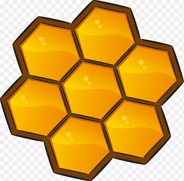 忙碌的蜜蜂日托png文件格式-黄色蜂蜜巢蜂蜜图案