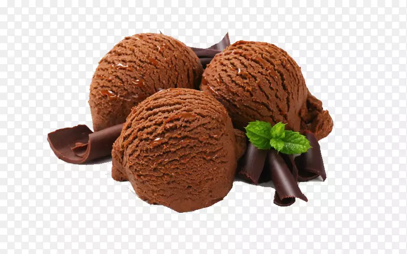 巧克力冰淇淋软糖巧克力布朗尼-高档冰淇淋球