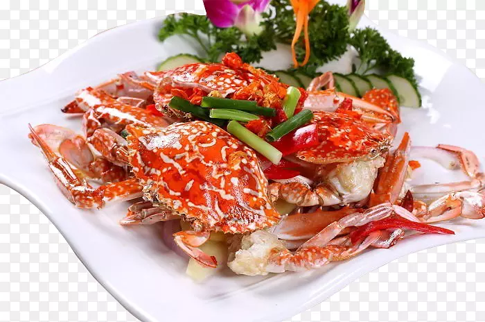 泰国菜蟹肉辛辣美味辛辣螃蟹