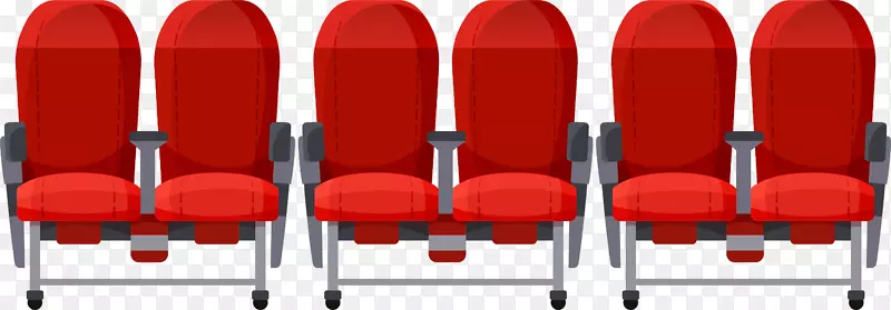 座椅.漆红色座椅