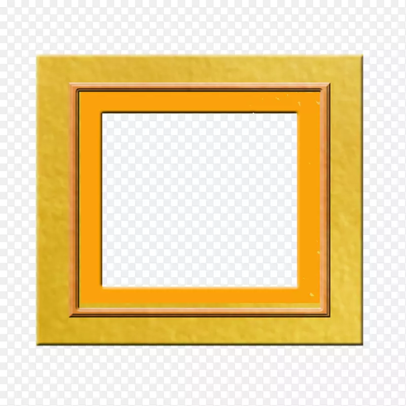 画框黄色区域图案.橙色框架