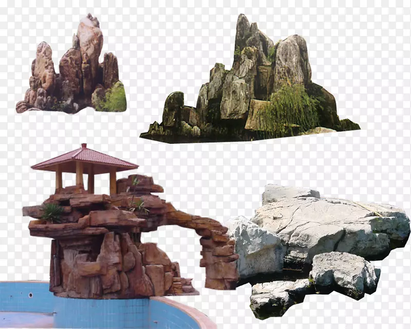 园林盆景谷歌图片露台石雕材料