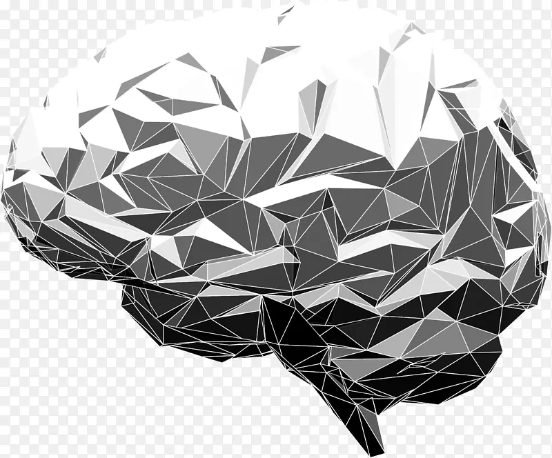 人脑抽象插图-人脑模型