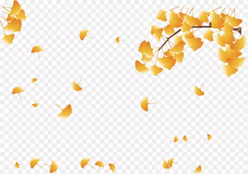 秋叶落叶-秋叶海报创意景观