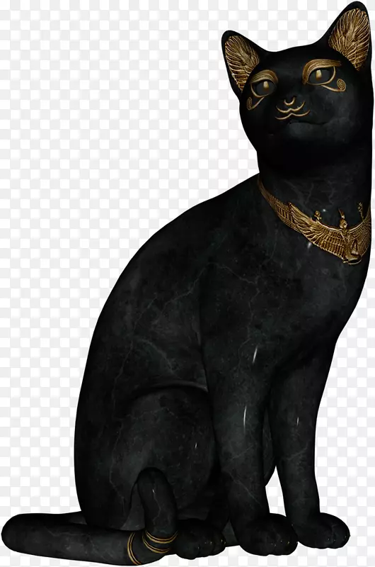 埃及猫古埃及剪贴画-古埃及猫像