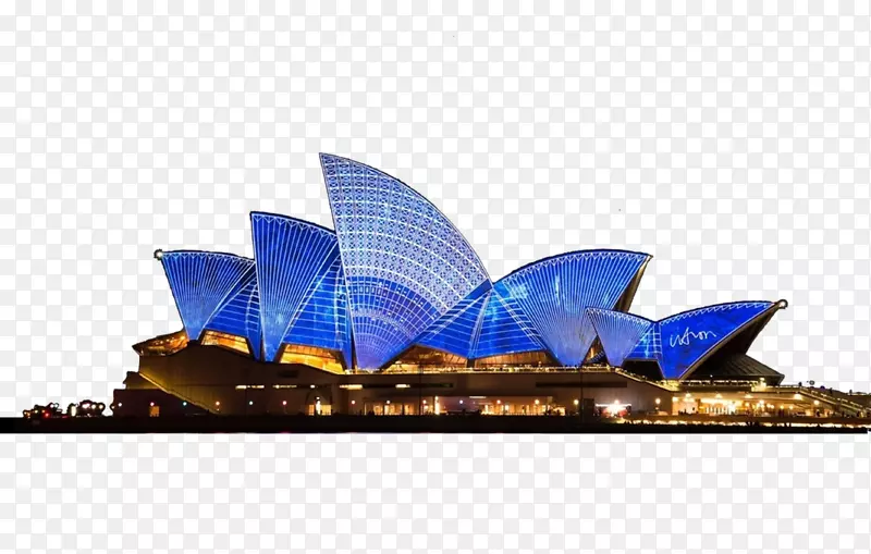 悉尼歌剧院城市插图-悉尼歌剧院之夜