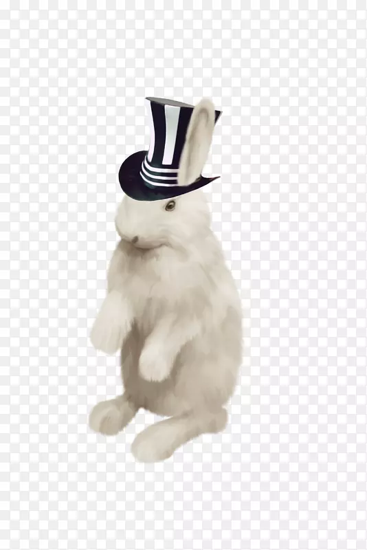 白兔在仙境的冒险疯狂的帽子欧洲兔棉垫床垫