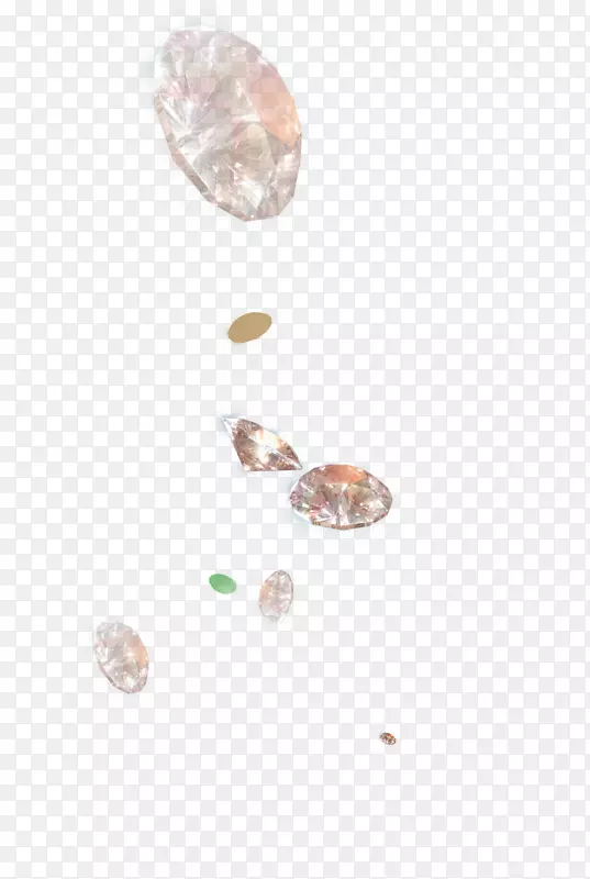 材料体穿孔珠宝人体图案-钻石