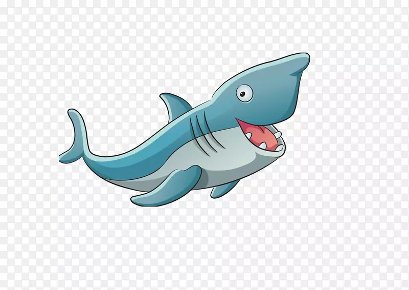 鲨鱼插图-卡通鲨鱼