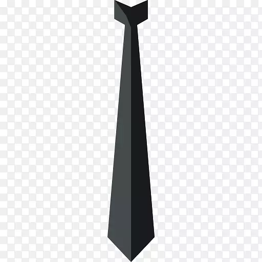 领带时尚版权剪贴画-黑色领带