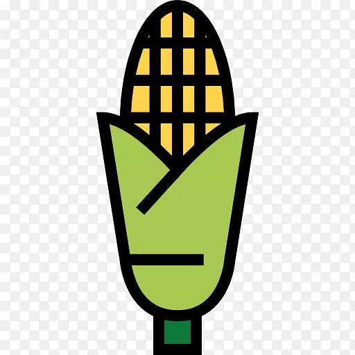 爆米花玉米可伸缩图形图标-玉米