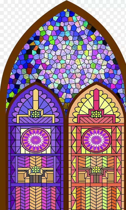 彩色玻璃-教堂玻璃图案
