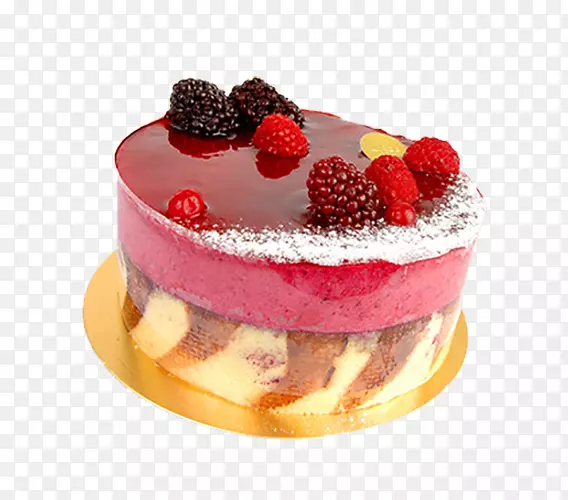 小蛋糕-草莓蓝莓蛋糕