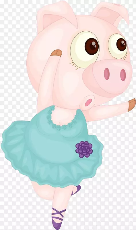 家猪芭蕾舞插图-小猪芭蕾
