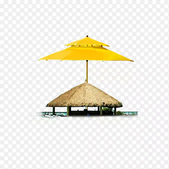 雨伞-黄色伞亭