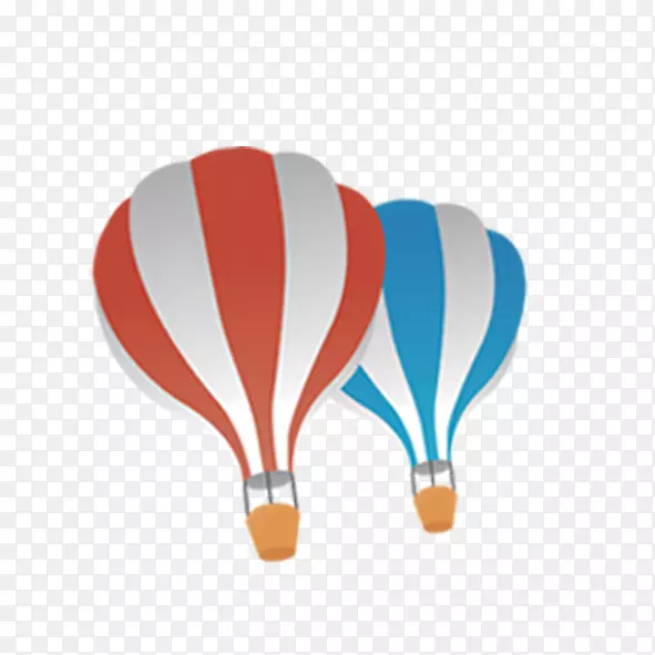 热气球-降落伞的颜色