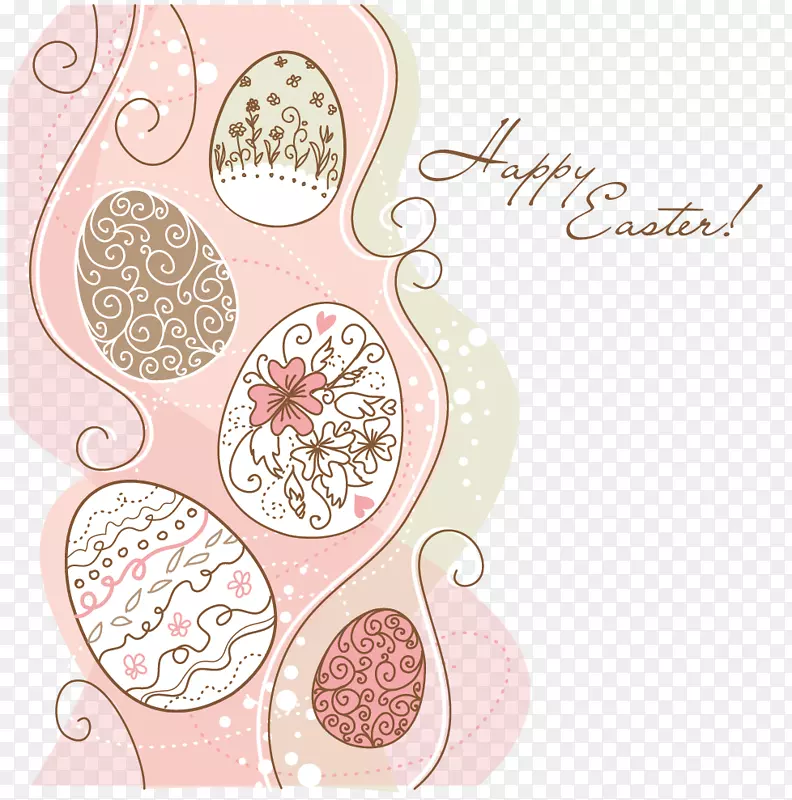 复活节兔子彩蛋图案-复活节彩蛋边界