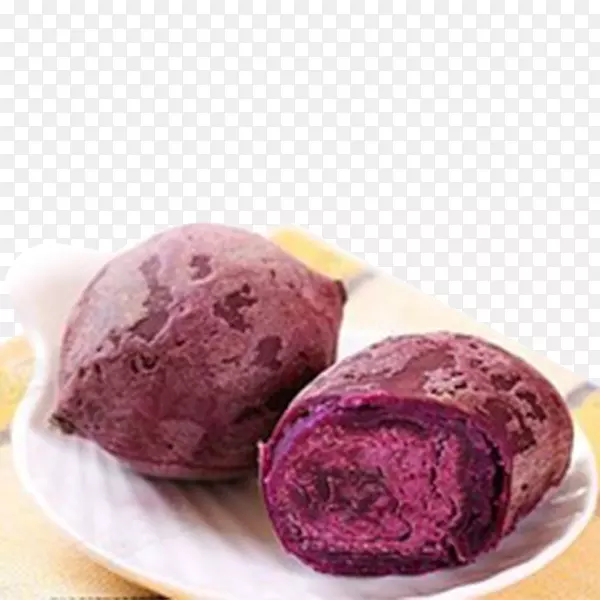 薯蓣红薯食品芋菜紫色马铃薯紫芯